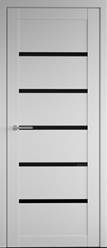 Дверь Вена ширина 40 см Винил Стекло черное