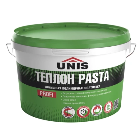 Шпаклевка финишная Unis Теплон Pasta полимерная 28 кг