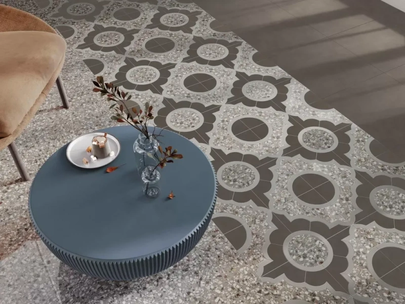 Керамический гранит Kerama Marazzi 60x60x0,9 Бричиола бежевый светлый матовый обрезной KM6060G0031R