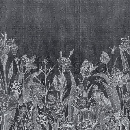 Монохромные цветы, арт. ID136334