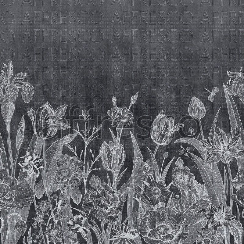 Монохромные цветы, арт. ID136334