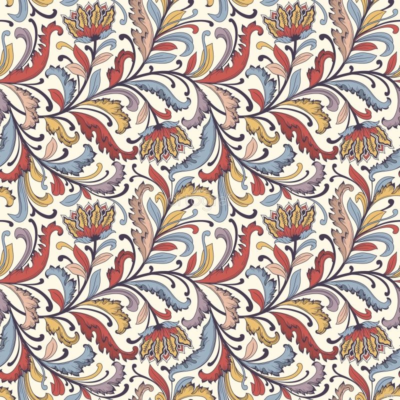 Фреска Индийские цветы Art.5797