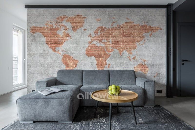 Кирпичная карта мира