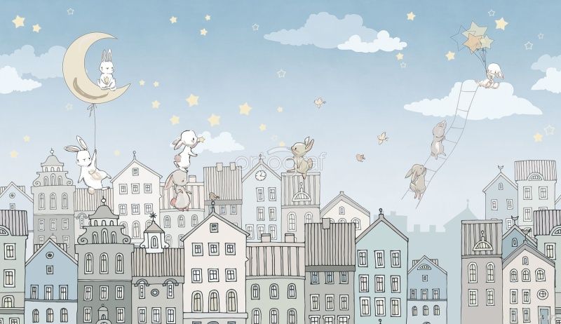 Фреска Массаулина Людмила "Город кроликов" Art.21177