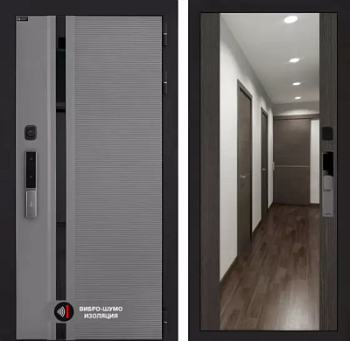 Входная дверь Пиано Смарт 2.0 с зеркалом Максимум