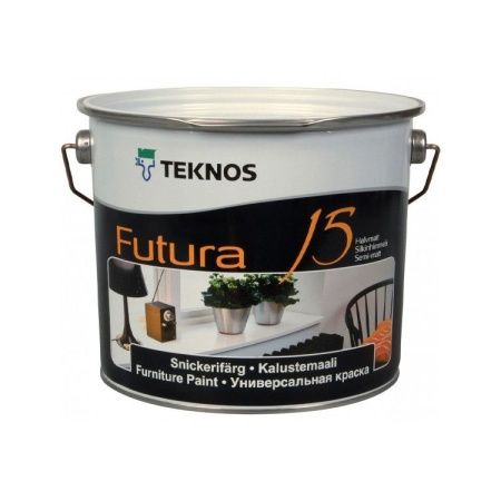 Краска универсальная Teknos Futura 15, 2,7 л