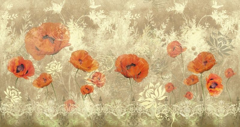 Фреска Панно Маки