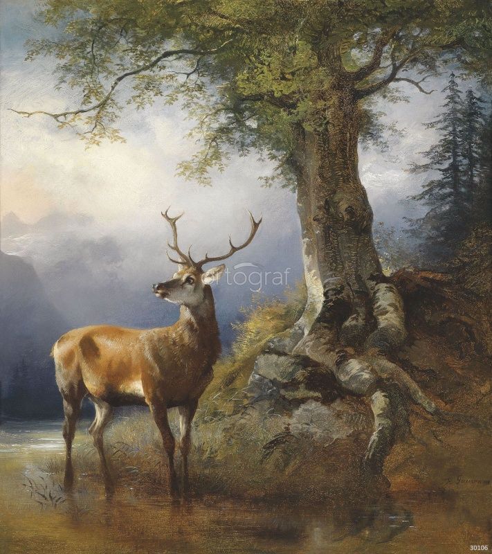 Фреска Лесной олень Art.30106