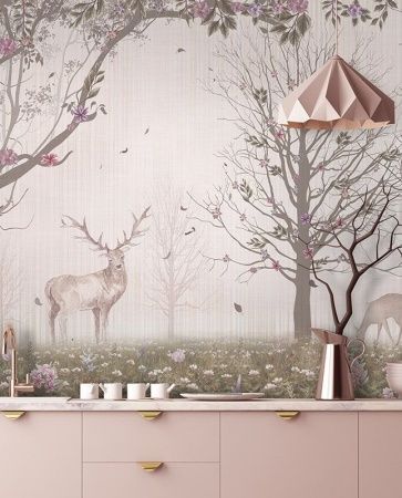 Графика Лесная поляна. Современное искусство. ag0011