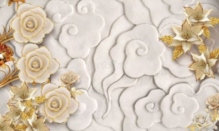 Фреска Керамические цветы Art.30737