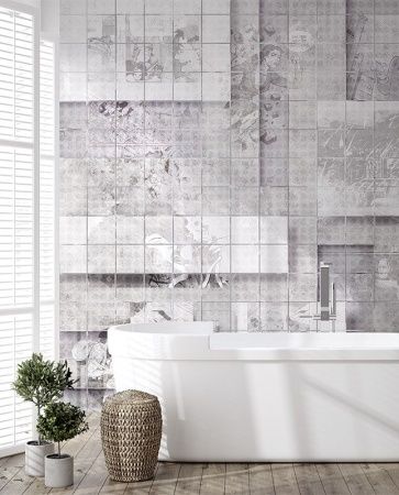 Графика Лофт. Плитка. Комиксы. Старая стена. ag0319