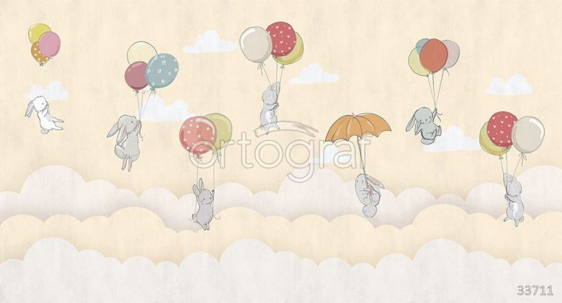 Зайки в облаках Art.33711