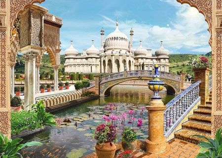 Фреска Восточный пруд с кувшинками