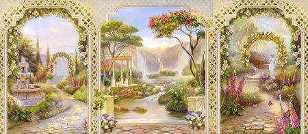 Фреска Пейзажи Арки, лестницы арт. a_804