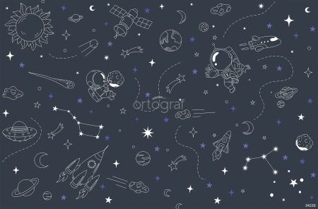 Фреска Полет в космосе Art.34226