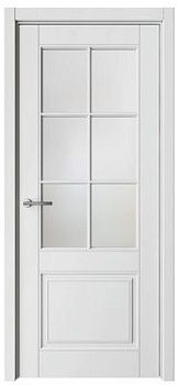 Дверь Классика-4 ширина 80 см Эмаль Стекло мателюкс кромка В цвет полотна