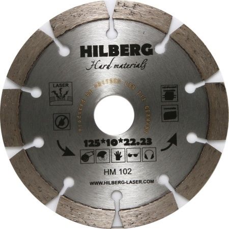 Диск алмазный Hilberg Hard Materials Лазер 125*10*22.23 mm Диск алмазный Hilberg Hard Materials Лазер 125*10*22.23 mm