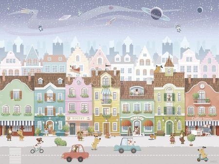 Фреска Маленькая улица Art.34351