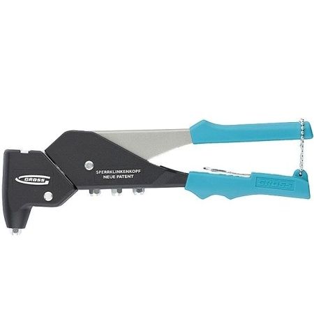 Заклёпочник литой, усиленный, поворотный 0-360*, заклёпки 2,4-4,8мм// Gross