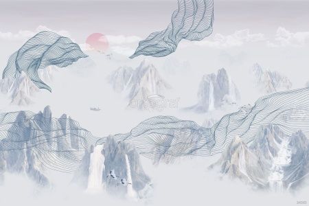 Фреска Пронизывающие линии Art.34565