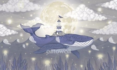 Кит в облаках