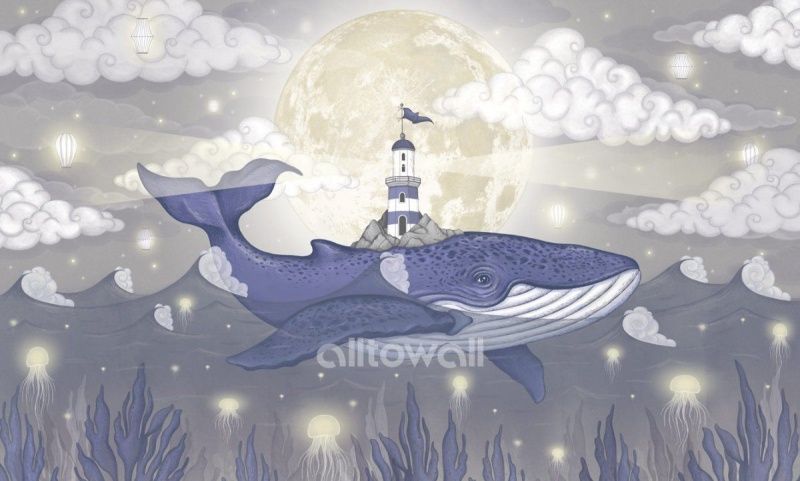 Кит в облаках