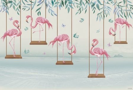 Фламинго на качелях Art.33968