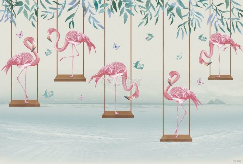 Фламинго на качелях Art.33968