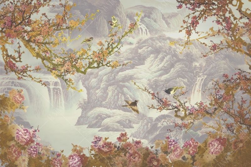 Фреска Японское панно