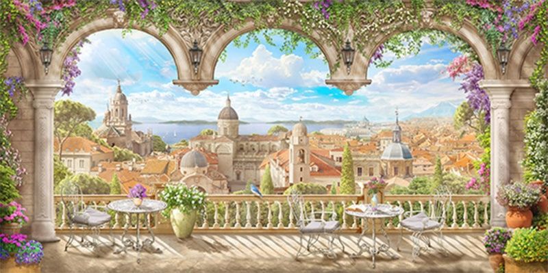 Фреска Современный Графический Дизайн 44247