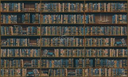 Фреска Книжные полки Art.33412