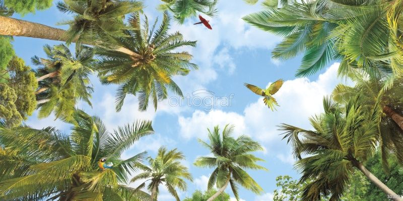 Фреска Небо на тропическом пляже Art.30399