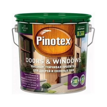 Пропитка Pinotex Doors Windows (Двери-Окна), 2,7 л