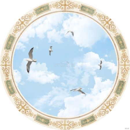 Круглый свод с чайками Art.30130