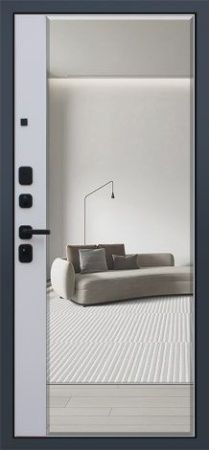 Стальная дверь «Ньюкасл с зеркалом» АСД