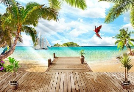 Фреска Выход на деревянную пристань