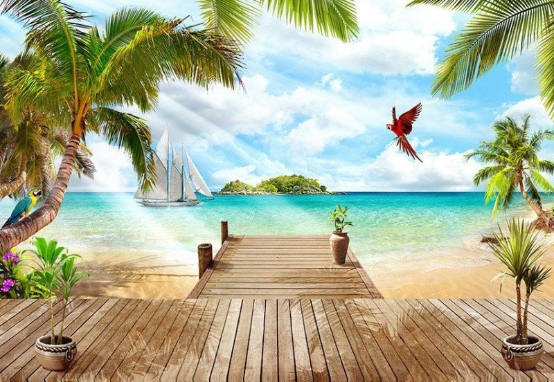 Фреска Выход на деревянную пристань