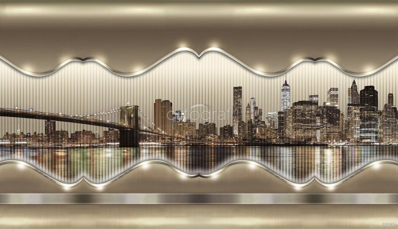 Фреска Панорама Нью-Йорка Art.33042