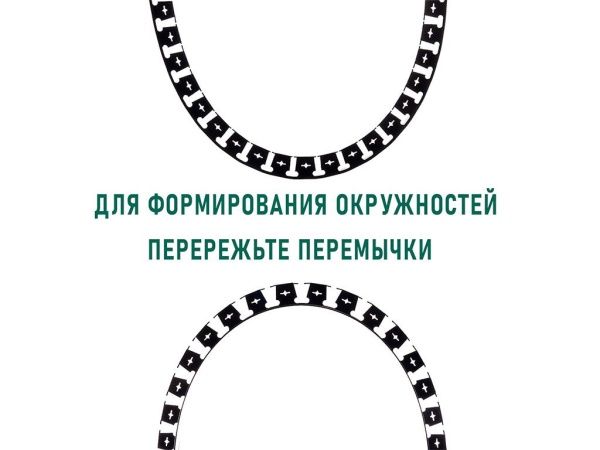 Бордюр ГеоПластБорд "Стафф" 60 мм, длина 2 м