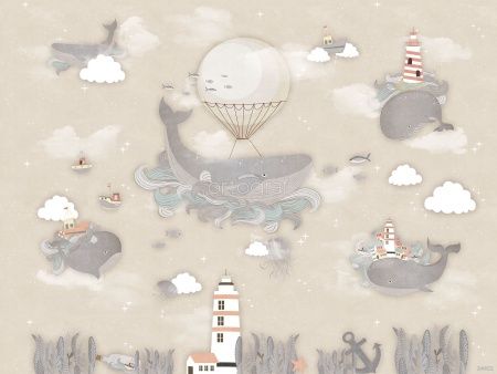 Фреска Киты на маяке Art.34402