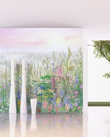 Графика Цветы на поле. Современный стиль. ag0253