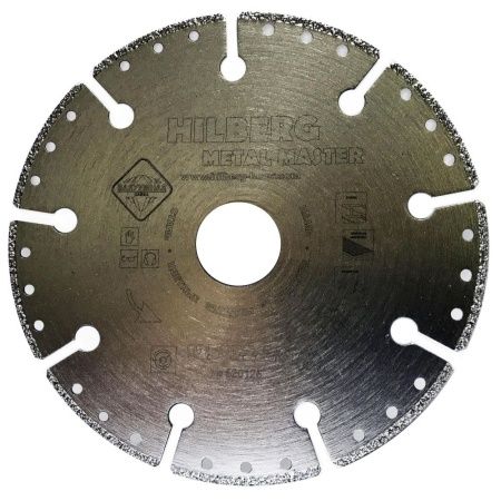 Диск алмазный Hilberg Hilberg Super Metal 125*22.23