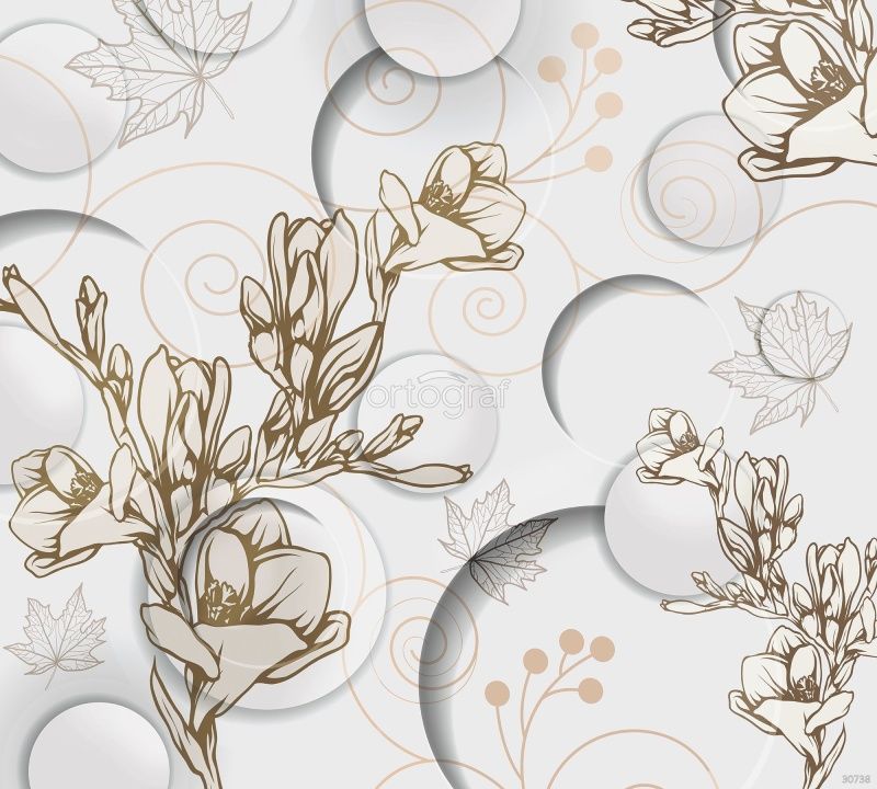 Цветы и листья Art.30738