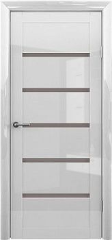 Дверь Вена ширина 90 см Глянец Стекло мателюкс бронза