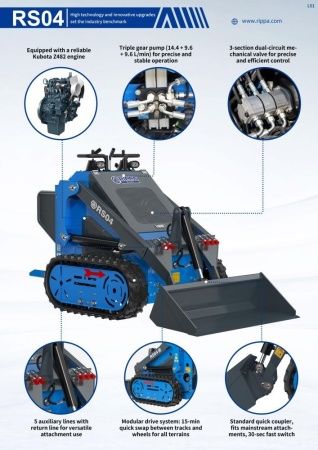 Мини-погрузчик Rippa RS04 «Briggs & Stratton 3864»