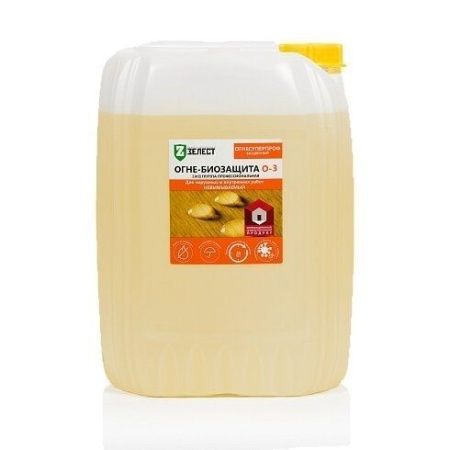 Огнебиозащита Зелест Суперпроф Бесцветный Антипирен (О-3), 20 кг