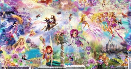 Фреска Феи бабочки и стрекозы