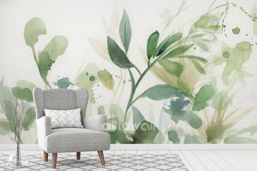 Фреска Акварельный гербарий-2