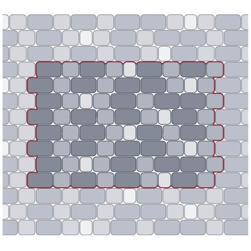 Тротуарная плитка STEINGOT Классика Fumo Bello Верхний прокрас 60 мм