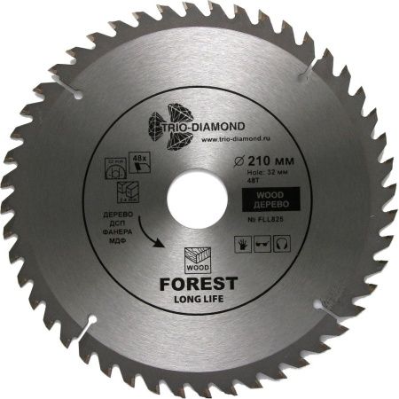 Диск пильный TRIO-DIAMOND серия Forest 210*48T*32/30 mm Диск пильный TRIO-DIAMOND серия Forest 210*48T*32/30 mm